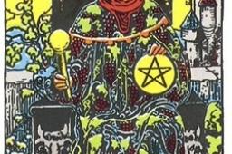 塔罗牌星币国王正位事业财运发展如何？星币国王正位事业财富结果