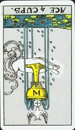 圣杯首牌逆位他想复合吗？圣杯一逆位复合有望吗？