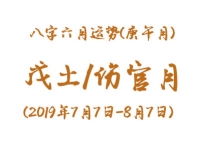 2019年八字辛未月运势：戊土/伤官月