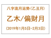 2019年八字乙丑月运势：乙木/偏财月