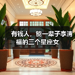 有钱人，能一辈子享清福的三个星座女（图4）