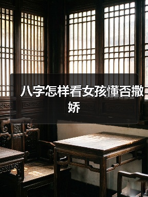 八字怎样看女孩懂否撒娇(图4) 八字怎样看女孩懂否撒娇(图4)