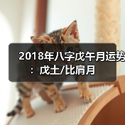2018年八字戊午月运势:戊土/比肩月(图2) 2018年八字戊午月运势:戊土/比肩月(图2)