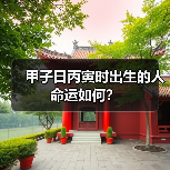 甲子日丙寅时出生的人命运如何?(图2) 甲子日丙寅时出生的人命运如何?(图2)