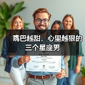 嘴巴越甜,心里越狠的三个星座男(图2) 嘴巴越甜,心里越狠的三个星座男(图2)