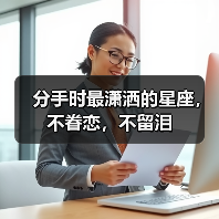 分手时最潇洒的星座,不眷恋,不留泪(图3) 分手时最潇洒的星座,不眷恋,不留泪(图3)