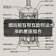 婚后能互帮互助财运大涨的星座组合（图4）