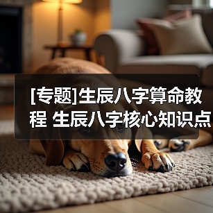 [专题]生辰八字算命教程 生辰八字核心知识点大全（图3）