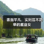 表面平凡，实则最不简单的星座女（图1）