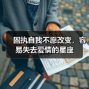 固执自我不愿改变,容易失去爱情的星座(图1) 固执自我不愿改变,容易失去爱情的星座(图1)