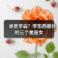 谁是学霸?学东西最快的三个星座女(图3) 谁是学霸?学东西最快的三个星座女(图3)