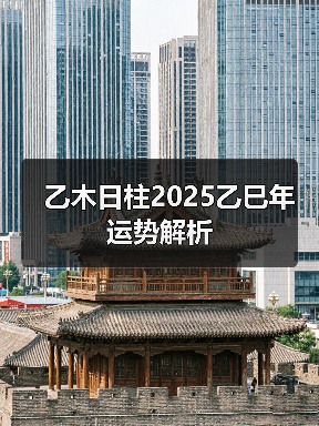 乙木日柱2025乙巳年运势解析(图4) 乙木日柱2025乙巳年运势解析(图4)