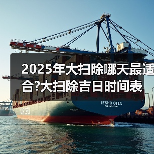 2025年大扫除哪天最适合?大扫除吉日时间表(图1) 2025年大扫除哪天最适合?大扫除吉日时间表(图1)