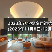 2023年八字癸亥月运势(2023年11月8日-12月6日)（图4）