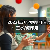 2023年八字癸亥月运势：壬水/偏印月（图1）