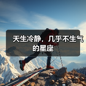 天生冷静，几乎不生气的星座（图1）