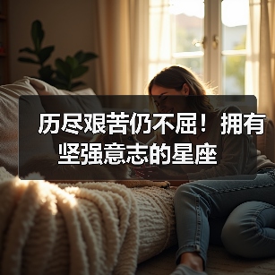 历尽艰苦仍不屈！拥有坚强意志的星座（图1）