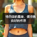 特自律的星座，保持着良好的作息（图1）