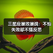 三星座屡败屡战:不怕失败却不懂反思(图3) 三星座屡败屡战:不怕失败却不懂反思(图3)