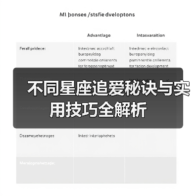 不同星座追爱秘诀与实用技巧全解析（图2）