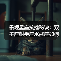乐观星座抗挫秘诀：双子座射手座水瓶座如何笑对人生挑战（图3）