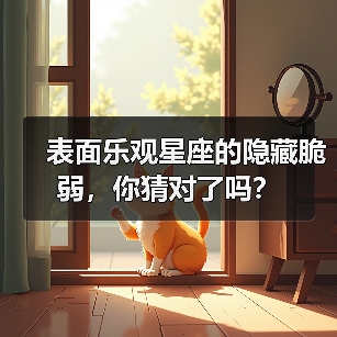 表面乐观星座的隐藏脆弱，你猜对了吗？（图4）