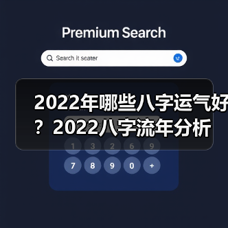2022年哪些八字运气好？2022八字流年分析（图1）