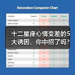 十二星座心情变差的5大诱因,你中招了吗?(图4) 十二星座心情变差的5大诱因,你中招了吗?(图4)