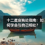 十二星座独处指南：如何学会与自己相处？（图2）