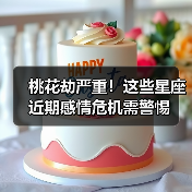 桃花劫严重!这些星座近期感情危机需警惕(图4) 桃花劫严重!这些星座近期感情危机需警惕(图4)