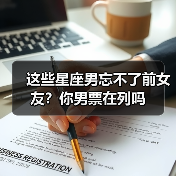 这些星座男忘不了前女友？你男票在列吗（图1）