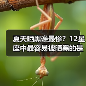 夏天晒黑谁最惨？12星座中最容易被晒黑的是哪个？（图1）