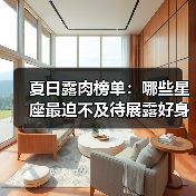 夏日露肉榜单：哪些星座最迫不及待展露好身材？（图1）