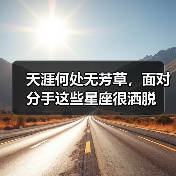 天涯何处无芳草,面对分手这些星座很洒脱(图4) 天涯何处无芳草,面对分手这些星座很洒脱(图4)