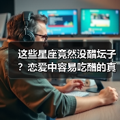 这些星座竟然没醋坛子?恋爱中容易吃醋的真相(图3) 这些星座竟然没醋坛子?恋爱中容易吃醋的真相(图3)