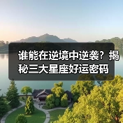 谁能在逆境中逆袭?揭秘三大星座好运密码(图1) 谁能在逆境中逆袭?揭秘三大星座好运密码(图1)