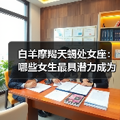 白羊摩羯天蝎处女座：哪些女生最具潜力成为钻石优质女（图3）