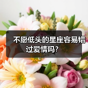 不愿低头的星座容易错过爱情吗?(图3) 不愿低头的星座容易错过爱情吗?(图3)