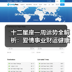 十二星座一周运势全解析:爱情事业财运健康运势详解(图3) 十二星座一周运势全解析:爱情事业财运健康运势详解(图3)