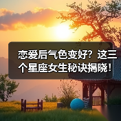 恋爱后气色变好？这三个星座女生秘诀揭晓！（图3）