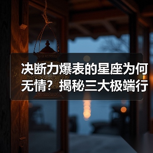 决断力爆表的星座为何无情?揭秘三大极端行为真相!(图4) 决断力爆表的星座为何无情?揭秘三大极端行为真相!(图4)