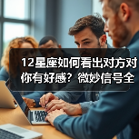12星座如何看出对方对你有好感？微妙信号全解析（图2）