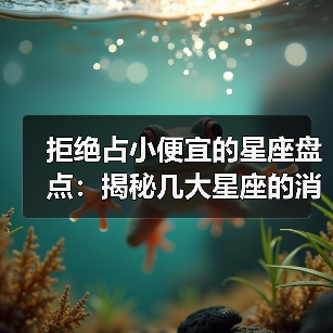 拒绝占小便宜的星座盘点:揭秘几大星座的消费智慧(图3) 拒绝占小便宜的星座盘点:揭秘几大星座的消费智慧(图3)