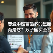恋爱中谎言最多的星座竟是它?双子座实至名归(图1) 恋爱中谎言最多的星座竟是它?双子座实至名归(图1)