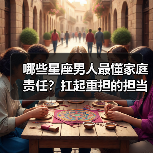 哪些星座男人最懂家庭责任?扛起重担的担当者(图4) 哪些星座男人最懂家庭责任?扛起重担的担当者(图4)