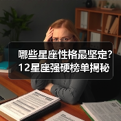 哪些星座性格最坚定？12星座强硬榜单揭秘（图1）