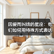因爱而纠结的星座：他们如何用特殊方式表达感情？（图1）
