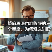 城府再深也难收服的三个星座，为何难以驯服？（图1）