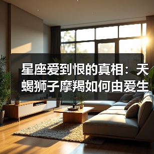 星座爱到恨的真相：天蝎狮子摩羯如何由爱生恨？（图4）