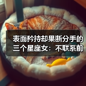 表面矜持却果断分手的三个星座女：不联系前任的理性选择（图3）